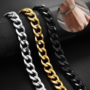 Pulseira de Corrente Masculina Aço Inoxidável - Loja Ammix