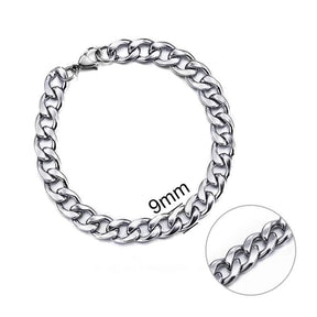 Pulseira de Corrente Masculina Aço Inoxidável - Loja Ammix