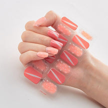 Four Sorts of Nail Stickers Fashion Nail Wraps Self Adhesive Manicure Decoracion Nail Strips Nail Sticker Set Nail Art - Loja Ammix