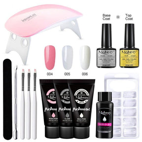Conjunto de Extensão de Unhas em Gel