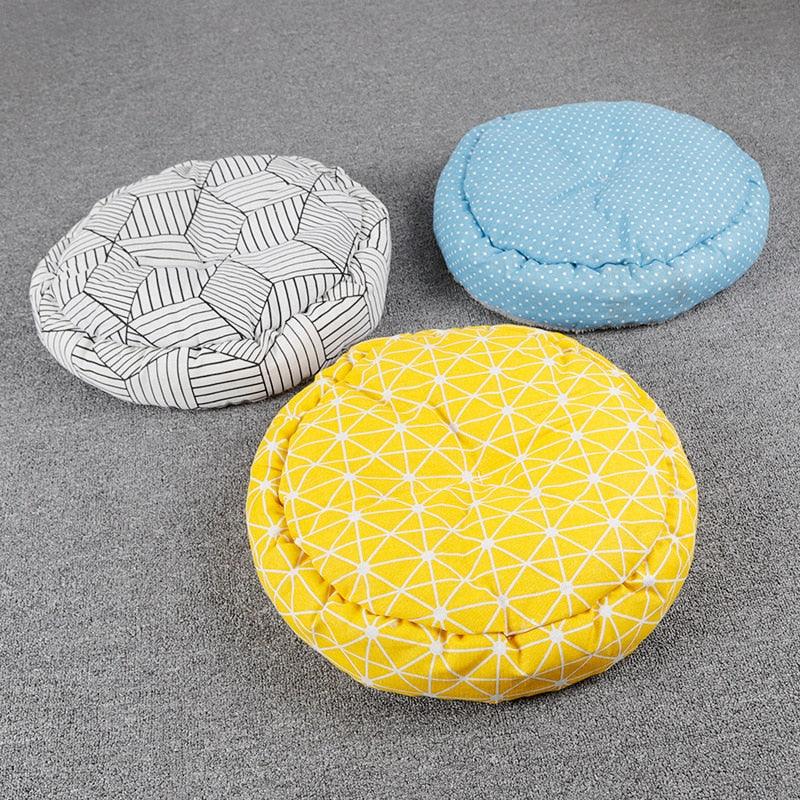55Cm Dog Beds for Small Dogs Cushion Cat Bed Basket Cotton Warm Sofa for Puppy Cats Dog Accessories Winter House Pet Supplies - Loja Ammix