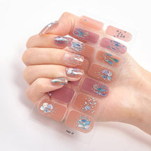 Four Sorts of Nail Stickers Fashion Nail Wraps Self Adhesive Manicure Decoracion Nail Strips Nail Sticker Set Nail Art - Loja Ammix