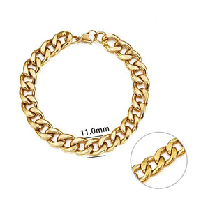 Pulseira de Corrente Masculina Aço Inoxidável - Loja Ammix
