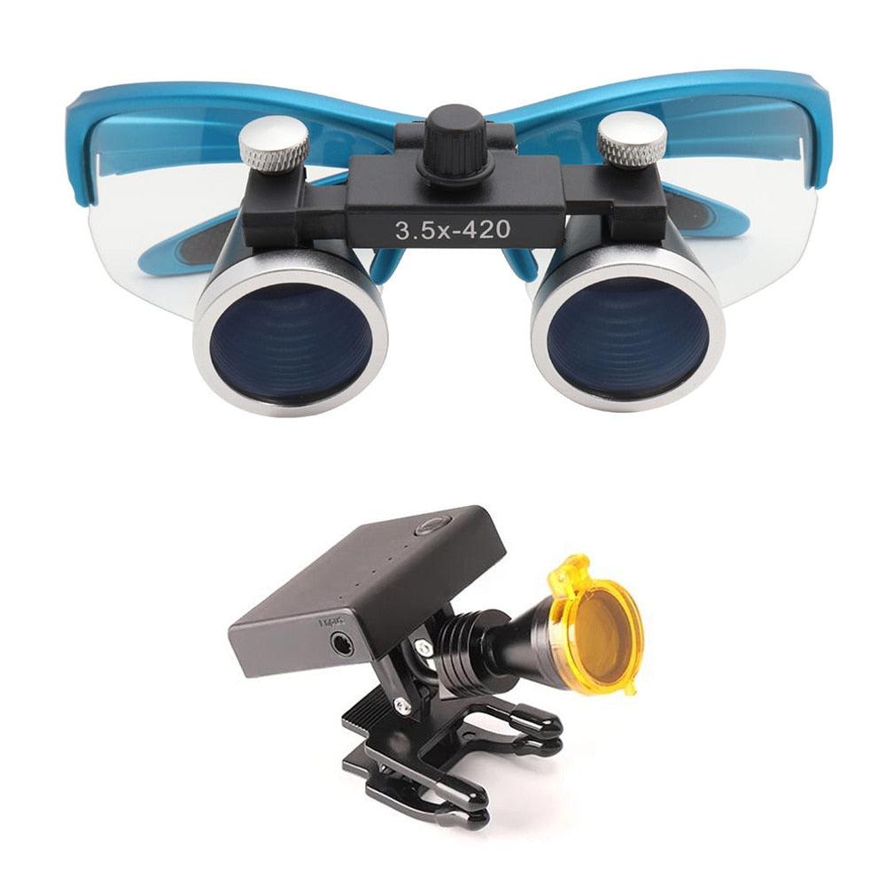 Lupa Dental Binocular Médico 2.5/3.5x420 - Loja Ammix