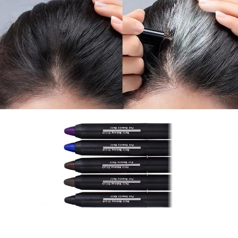 3.5g Black Brown One-Time Hair dye Instant Gray Root Coverage Hair Color Cream Stick Temporary Cover Up White Hair Colour Dye - Loja Ammix