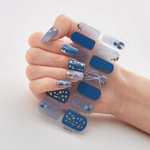 Four Sorts of Nail Stickers Fashion Nail Wraps Self Adhesive Manicure Decoracion Nail Strips Nail Sticker Set Nail Art - Loja Ammix