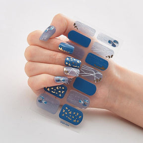 Four Sorts of Nail Stickers Fashion Nail Wraps Self Adhesive Manicure Decoracion Nail Strips Nail Sticker Set Nail Art - Loja Ammix
