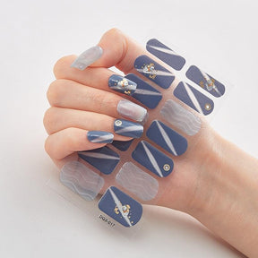 Four Sorts of Nail Stickers Fashion Nail Wraps Self Adhesive Manicure Decoracion Nail Strips Nail Sticker Set Nail Art - Loja Ammix
