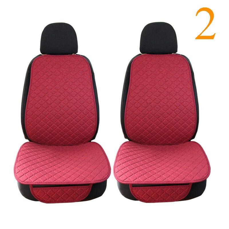 Car Seat Cover Protector Linen Front Rear Back Flax Automobile Cushion Universal Pad Mat Backrest Auto Car Accessories Interior - Loja Ammix