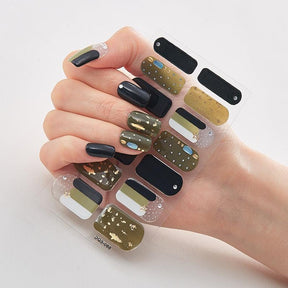 Four Sorts of Nail Stickers Fashion Nail Wraps Self Adhesive Manicure Decoracion Nail Strips Nail Sticker Set Nail Art - Loja Ammix