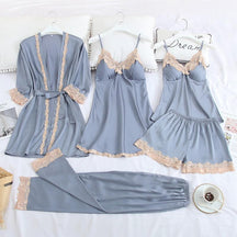 Conjunto de Pijama de Seda - Loja Ammix
