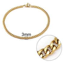 Pulseira de Corrente Masculina Aço Inoxidável - Loja Ammix