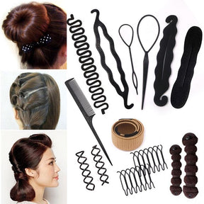 Kit de Acessórios de Cabelo para Vários Estilos de Penteado - Loja Ammix