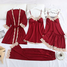 Conjunto de Pijama de Seda - Loja Ammix