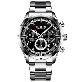 CURREN Men Watch Top Brand Luxury Sports Quartz Mens Watches Full Steel Waterproof Chronograph Wristwatch Men Relogio Masculino - Loja Ammix