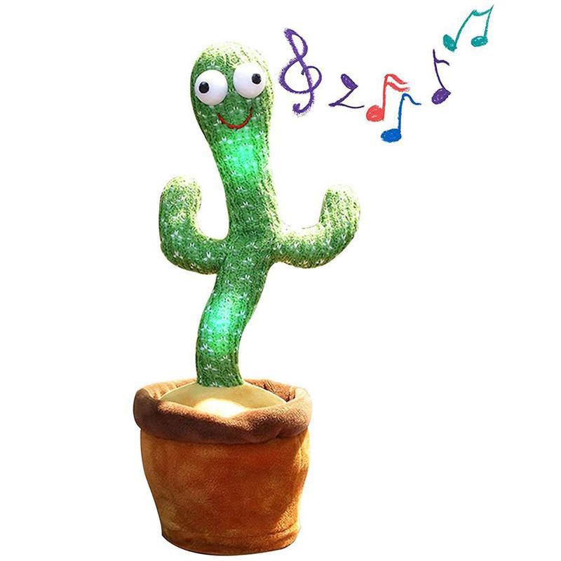 Lovely Dancing Cactus Doll Talking Toy Speak Sound Record Repeat Plush Toy Singing Cactus Toys Children Kids Education Toy Gift - Loja Ammix