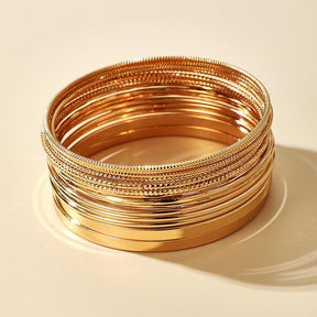 Tocona Punk Gold Color Bracelets for Women Trendy Alloy Metal Bangle Bohemian Jewelry Accessories Gift Wholesale 15165 - Loja Ammix