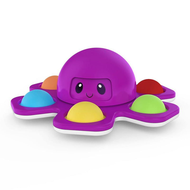 Octopus Press Bubble Gyro Fingertip Spinner Push Bubble Toy for Kids Children Stress Reliever Decompression Hand Desktop Toys - Loja Ammix