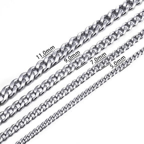 Pulseira de Corrente Masculina Aço Inoxidável - Loja Ammix