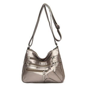 Bolsa de Ombro Feminina de Couro Designer de Luxo - Loja Ammix