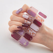 Four Sorts of Nail Stickers Fashion Nail Wraps Self Adhesive Manicure Decoracion Nail Strips Nail Sticker Set Nail Art - Loja Ammix
