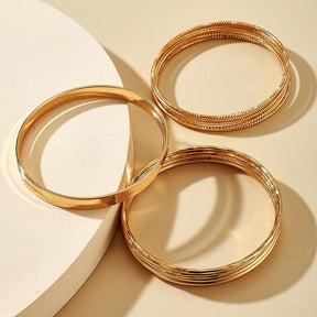 Tocona Punk Gold Color Bracelets for Women Trendy Alloy Metal Bangle Bohemian Jewelry Accessories Gift Wholesale 15165 - Loja Ammix