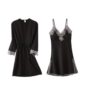 Conjunto de Pijama de Seda - Loja Ammix