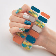 Four Sorts of Nail Stickers Fashion Nail Wraps Self Adhesive Manicure Decoracion Nail Strips Nail Sticker Set Nail Art - Loja Ammix