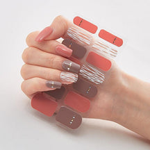 Four Sorts of Nail Stickers Fashion Nail Wraps Self Adhesive Manicure Decoracion Nail Strips Nail Sticker Set Nail Art - Loja Ammix