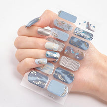Four Sorts of Nail Stickers Fashion Nail Wraps Self Adhesive Manicure Decoracion Nail Strips Nail Sticker Set Nail Art - Loja Ammix