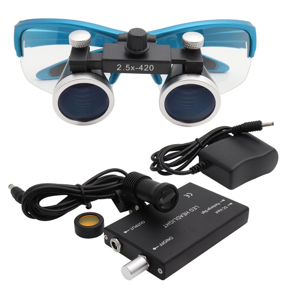 Lupa Dental Binocular Médico 2.5/3.5x420 - Loja Ammix