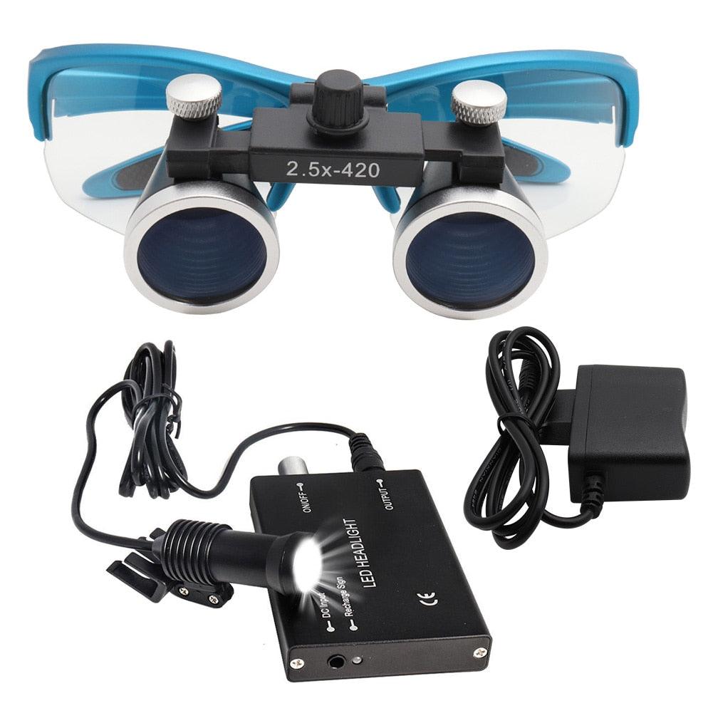 Lupa Dental Binocular Médico 2.5/3.5x420 - Loja Ammix