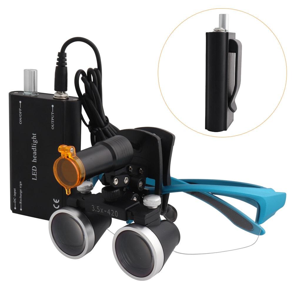 Lupa Dental Binocular Médico 2.5/3.5x420 - Loja Ammix
