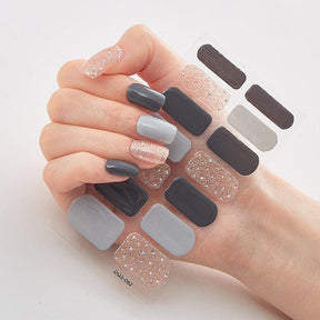 Four Sorts of Nail Stickers Fashion Nail Wraps Self Adhesive Manicure Decoracion Nail Strips Nail Sticker Set Nail Art - Loja Ammix