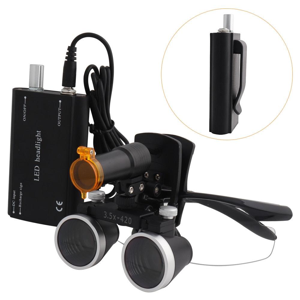 Lupa Dental Binocular Médico 2.5/3.5x420 - Loja Ammix