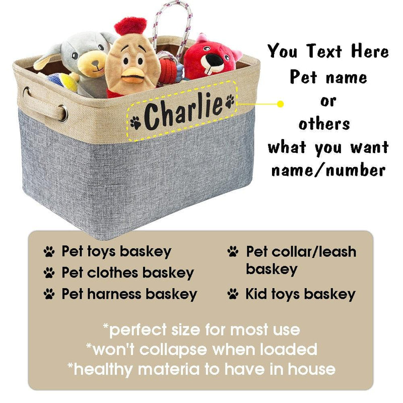 Cesta de Armazenamento de Brinquedos Personalizada para Pets - Loja Ammix