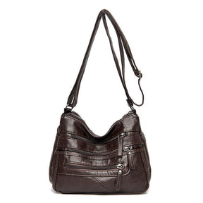 Bolsa de Ombro Feminina de Couro Designer de Luxo - Loja Ammix