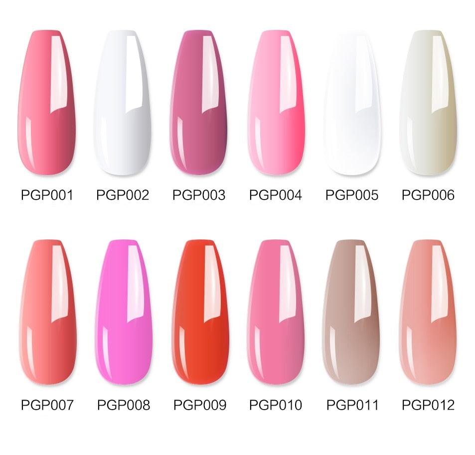 Mobray Poly Nail Gel Set 6W LED Lamp Full Manicure Set Quick Extension Nail Kit Gel Building Poly UV Gels Set For Nails Tool Kit - Loja Ammix