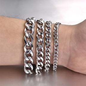 Pulseira de Corrente Masculina Aço Inoxidável - Loja Ammix