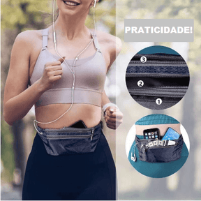 Pochete Esportiva Impermeável Slim Fitness - Loja Ammix
