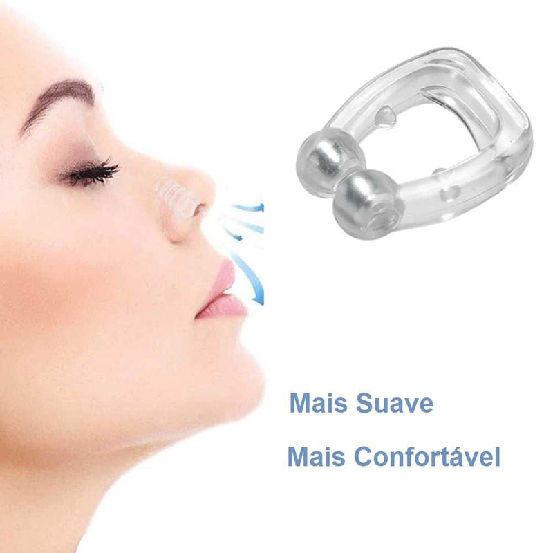 Clipe Nasal Anti-Ronco Magnético de Silicone - Loja Ammix