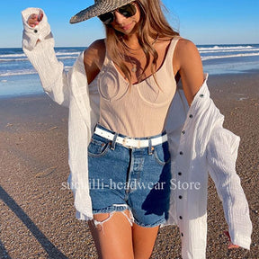 2022 Women Belts New PU Leather Simple Metal Buckle Belt Girls Dress Jean Pants Waistband Belts for Lady Luxury Designer Brand - Loja Ammix
