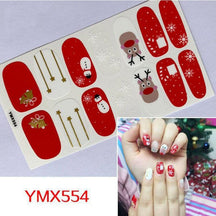 Four Sorts of Nail Stickers Fashion Nail Wraps Self Adhesive Manicure Decoracion Nail Strips Nail Sticker Set Nail Art - Loja Ammix