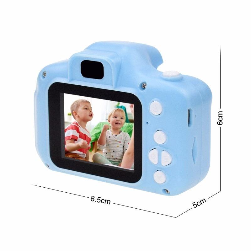 Mini câmera fotográfica de desenho animado 2 polegadas tela HD para crianças câmera digital gravador de vídeo filmadora brinquedos para crianças meninas presente - Loja Ammix