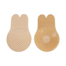 Women Push Up Bras Self Adhesive Silicone Strapless Invisible Bra Reusable Sticky Breast Lift Tape Rabbit Nipple Cover Bra Pads - Loja Ammix