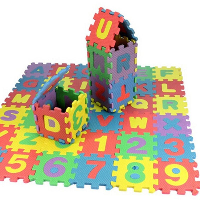 36pcs EVA Puzzle Baby Toys Foam Alphabet Numbers Play Mat Floor Kids Carpet Carpet For Children Letter Animal Safety Kids Toys - Loja Ammix