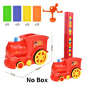 Kids Domino Train Car Set Sound Light Automatic Laying Domino Brick Colorful Dominoes Blocks Game Educational DIY Toy Gift - Loja Ammix