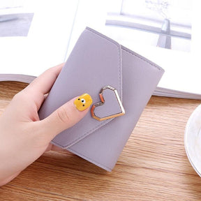 Fashion Women Wallets Leather Female Purse Mini Hasp Solid Multi-Cards Holder Coin Short Wallets Slim Small Wallet Zipper Hasp - Loja Ammix