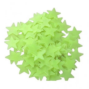 100 Stars Glow In The Dark 3d Pvc Fluorescent Luminous Wall Sticker For Bedroom Ceiling Loja Ammix