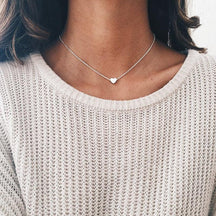 Simple Crystal Geometric Gold Color Pendant Necklace Set for Women Charms Fashion Square Rhinestone Female Vintage Jewelry 2022 - Loja Ammix